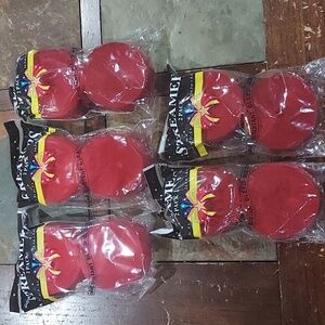 5 packages of Red Streamers Crepe Paper